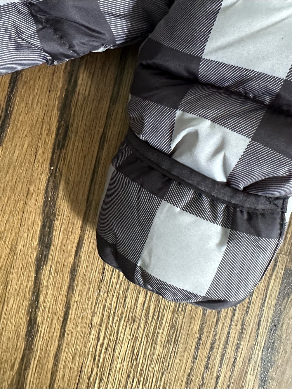 NWT Volcom Baby Boys' Black Gray Plaid Infant Hooded Puffer Snowsuit | Sz 12M - Picture 6 of 8